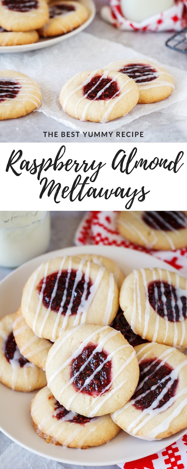 Raspberry Almond Meltaways #christmas #cookies | The Best Yummy Recipes