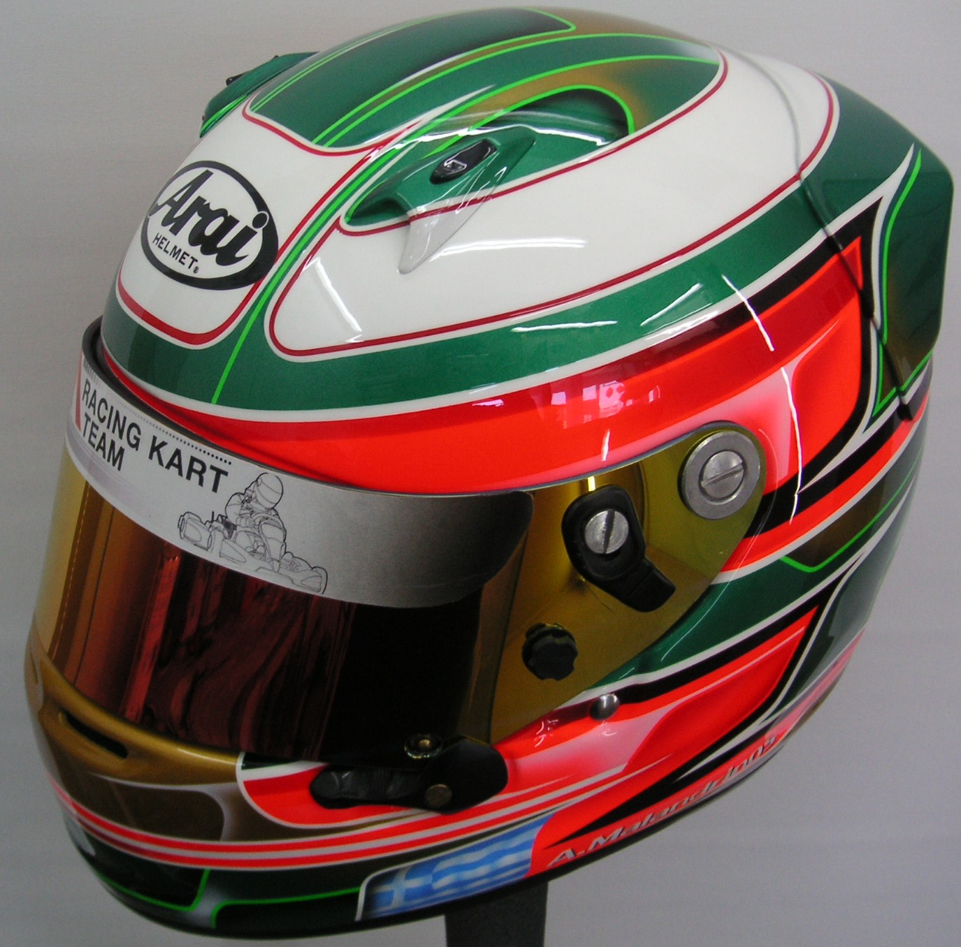 Hand Painted Helmets Design your helmet today..!! Arai Custom Kart