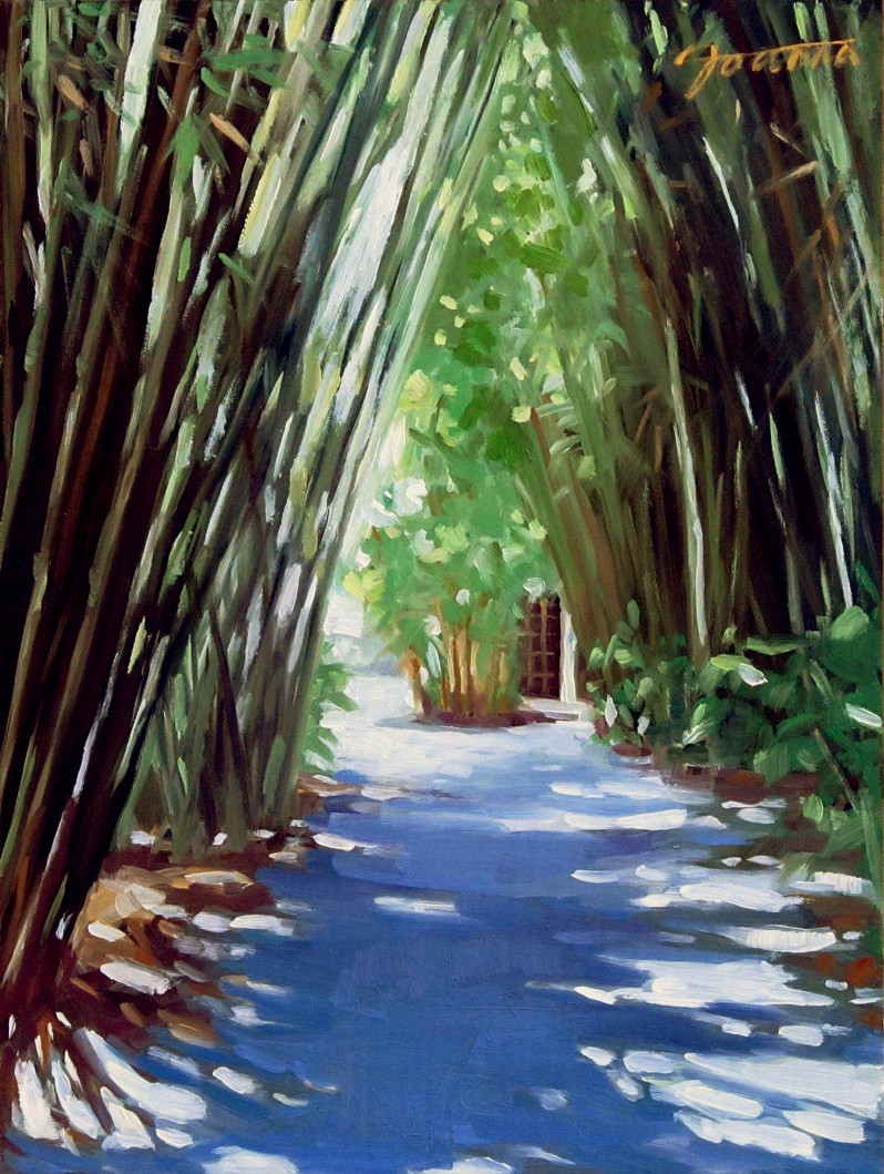 A Painting, A Moment "Path In The Bamboo Grove"