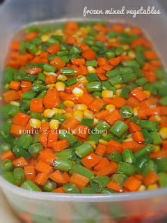 homemade frozen mixed vegetables