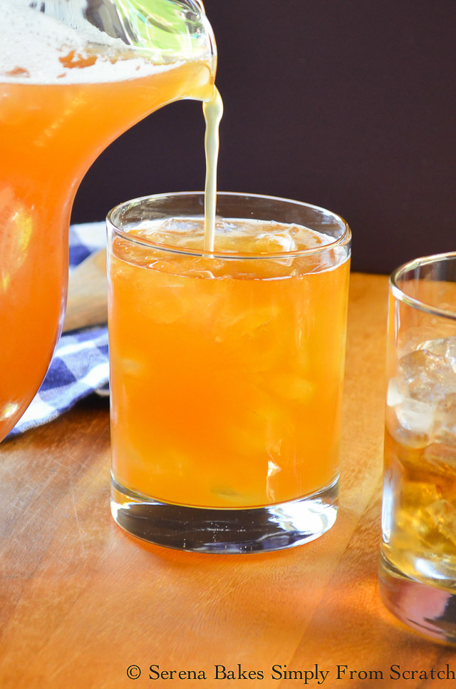 Peach Whiskey Iced Tea Serena Bakes Simply From Scratch