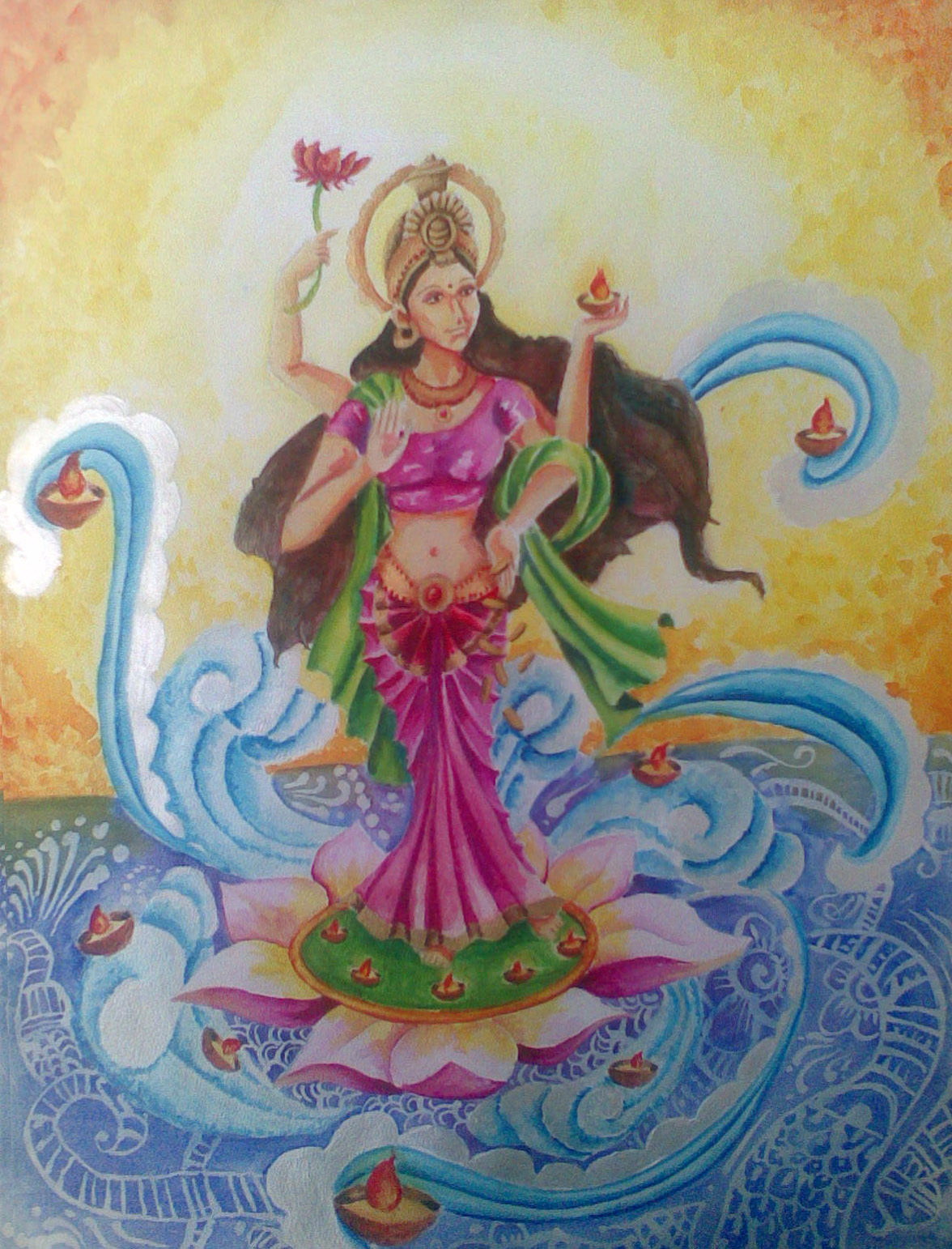 Art 2d Realist Birth of Lakshmi