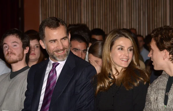 Crown Prince Felipe and Crown Princess Letizia attend a concert organised by the Prince of Girona Foundation