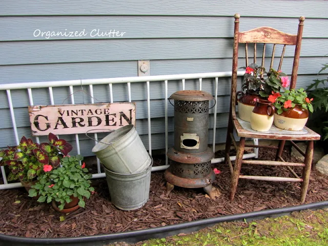 Vintage Garden Junk Decor