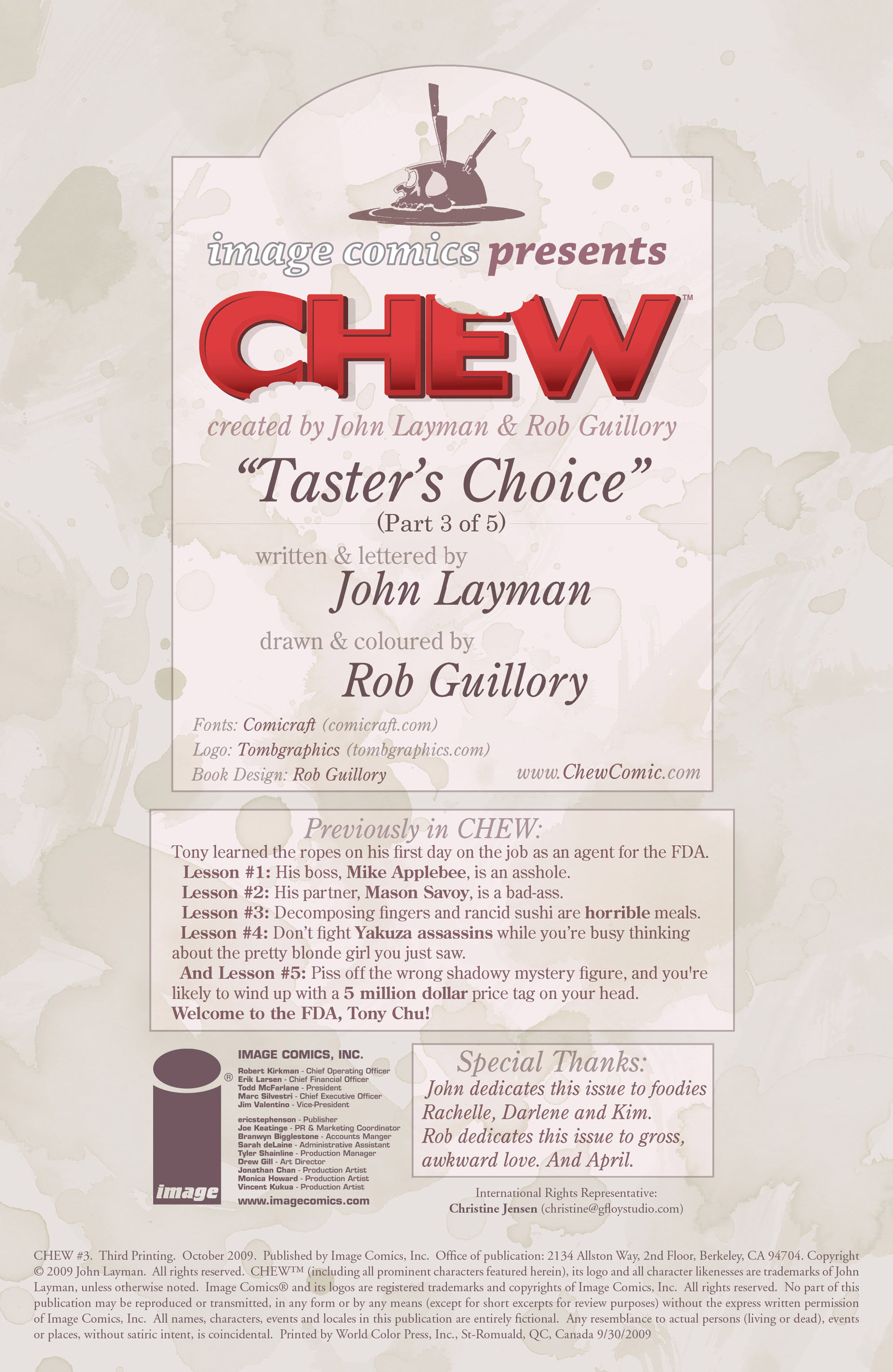 Read online Chew comic -  Issue # _TPB 1 - Taster´s Choise - 52