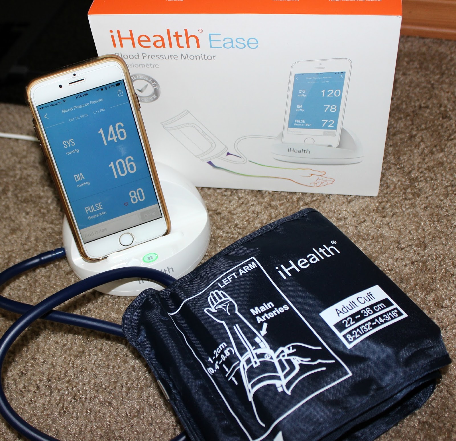 New iHealth Blood Pressure Bluetooth Monitor
