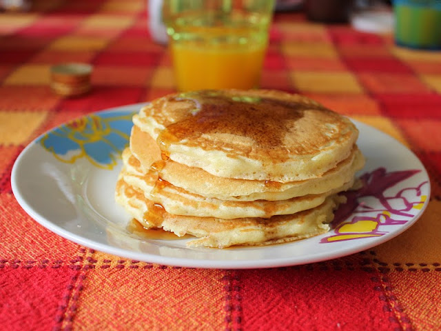 pancakes con sciroppo d'acero