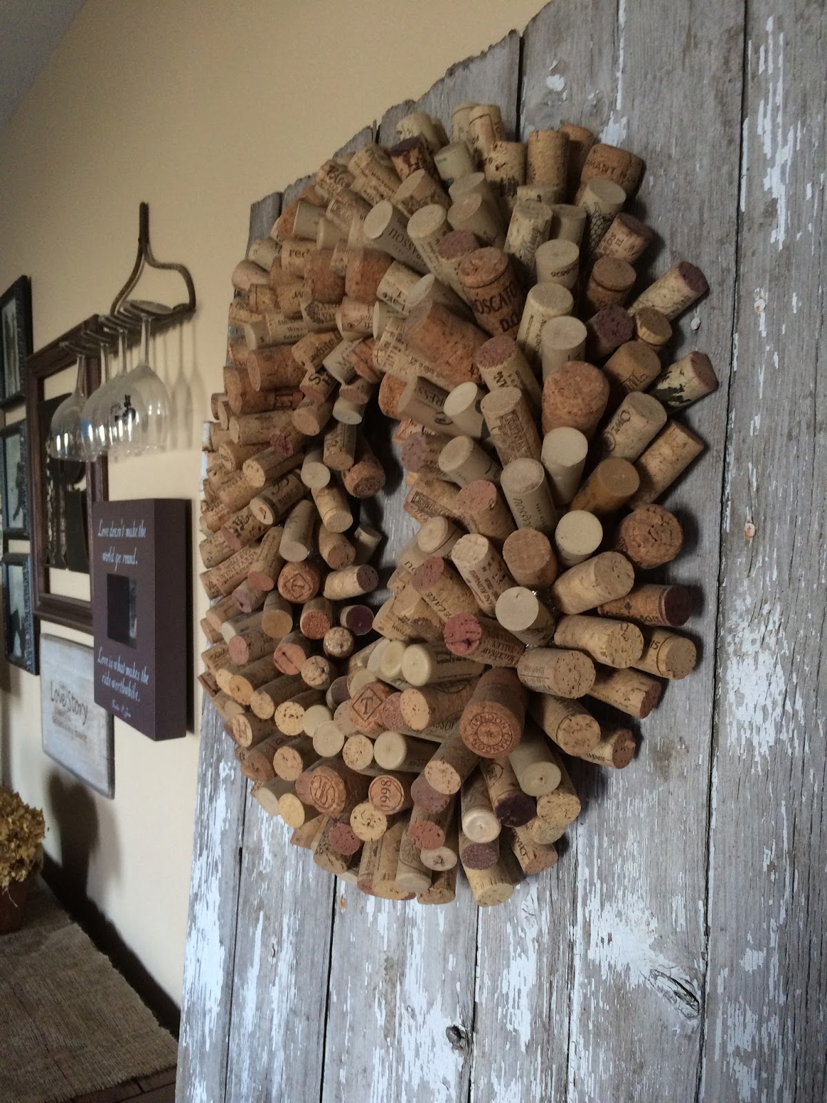 The Purple Front Door Make This Wine Cork Wreath