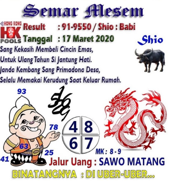 Prediksi Syair Hk 17 Maret 2020 Keraton4d