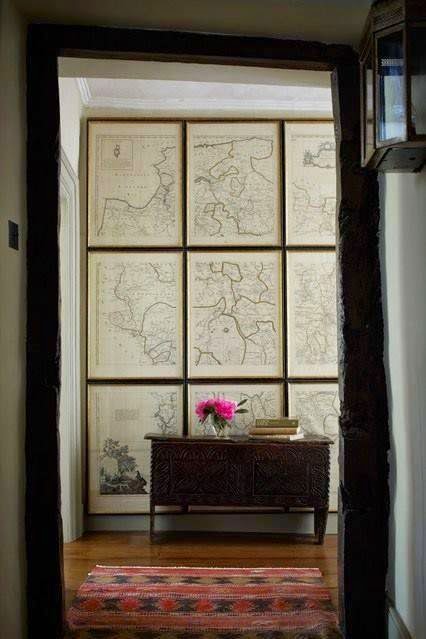 What's new At Frame By Frame: An amazing custom framed map!