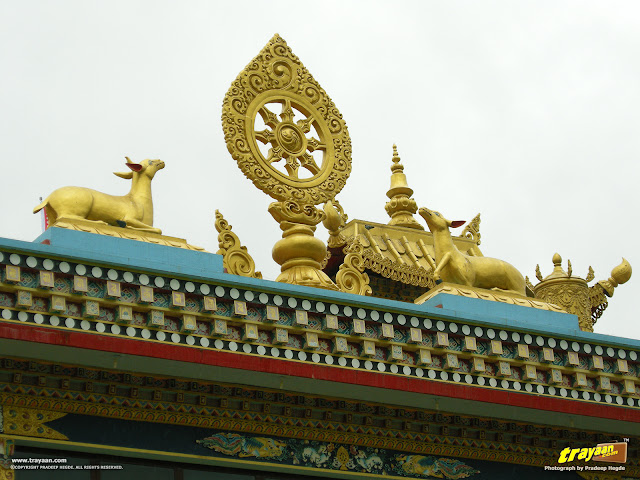 Padmasambhava Buddhist Vihara - popularly known as Golden temple in Namdroling Monastery, Bylakuppe, Mysore district, Karnataka