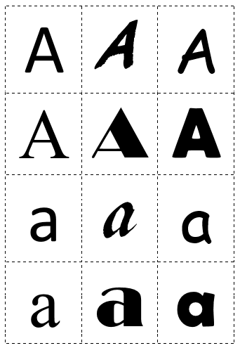 Hassle Free Housewife: Alphabet Letter Font Sort: Preschool Printable