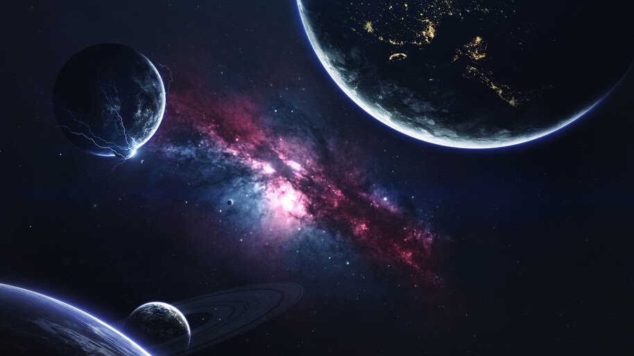 Space, Planets, Stars, 4K, #4.769