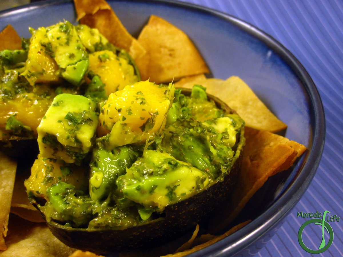 Morsels of Life - Mango Guacamole - Sweet and juicy mango mixed in with avocados, cilantro, and a bit of green onions for a supremely scrumptious mango guacamole.