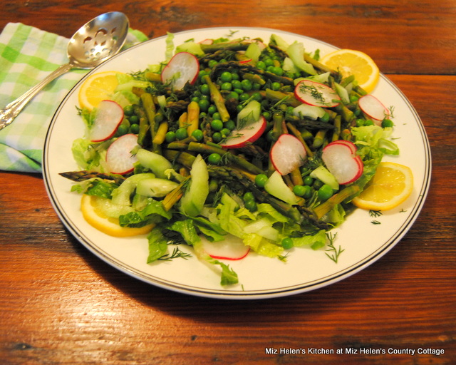 Asparagus & Pea Salad at Miz Helen's Country Cottage