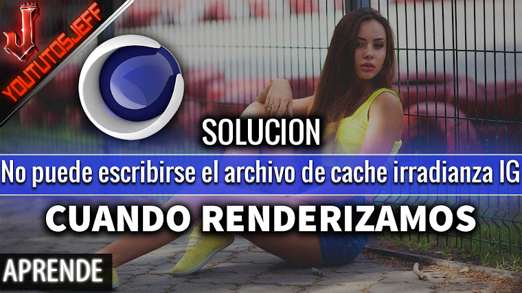 Como solucionar "No puede escribirse el archivo de cache irradianza IG" en Cinema 4D