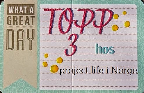 Topp tre på Project life i norge