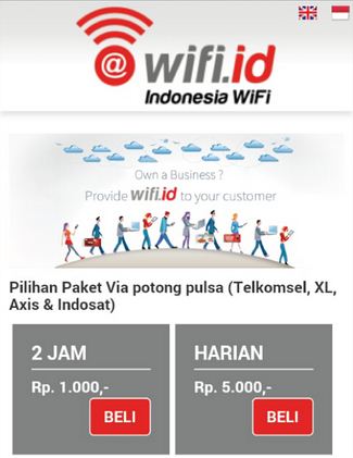Cara Beli Wifi id Pakai Pulsa Telkomsel Indosat dan XL-Axis