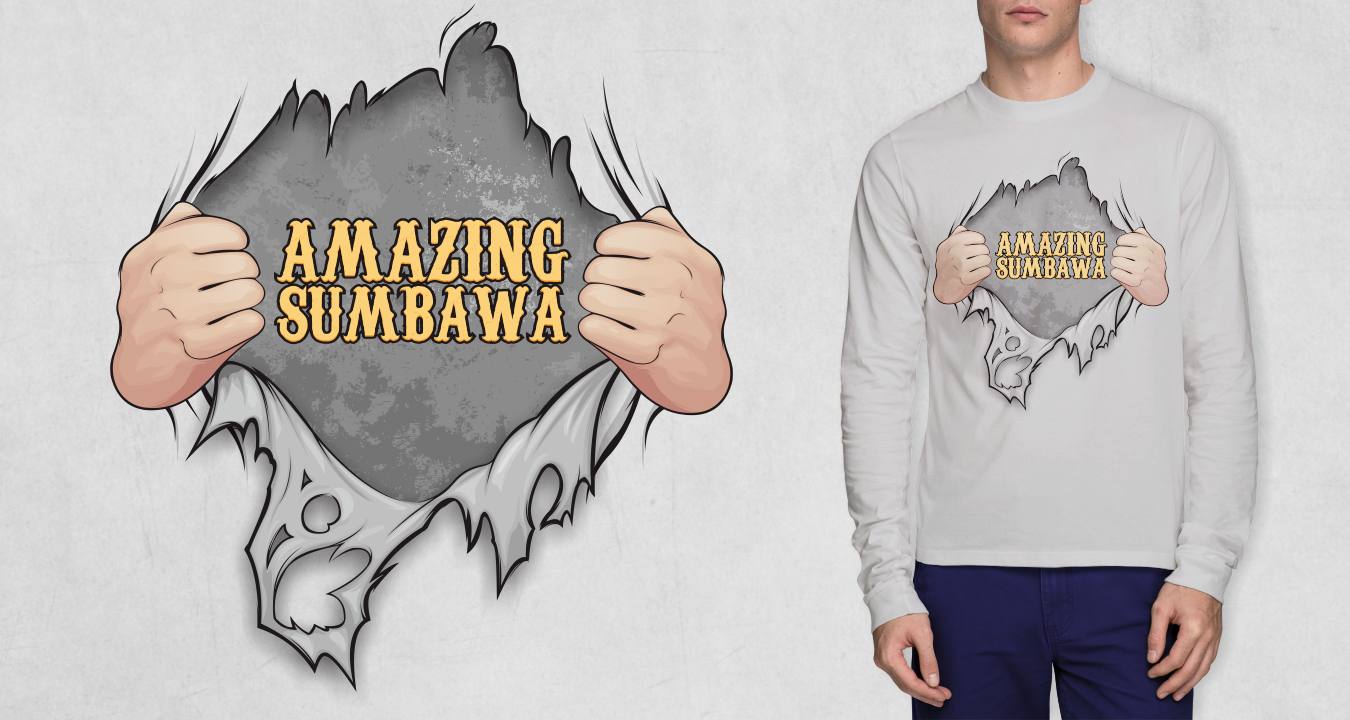 Desain Kaos Amazing Sumbawa Portfolio Jago Desain - Desain Kaos