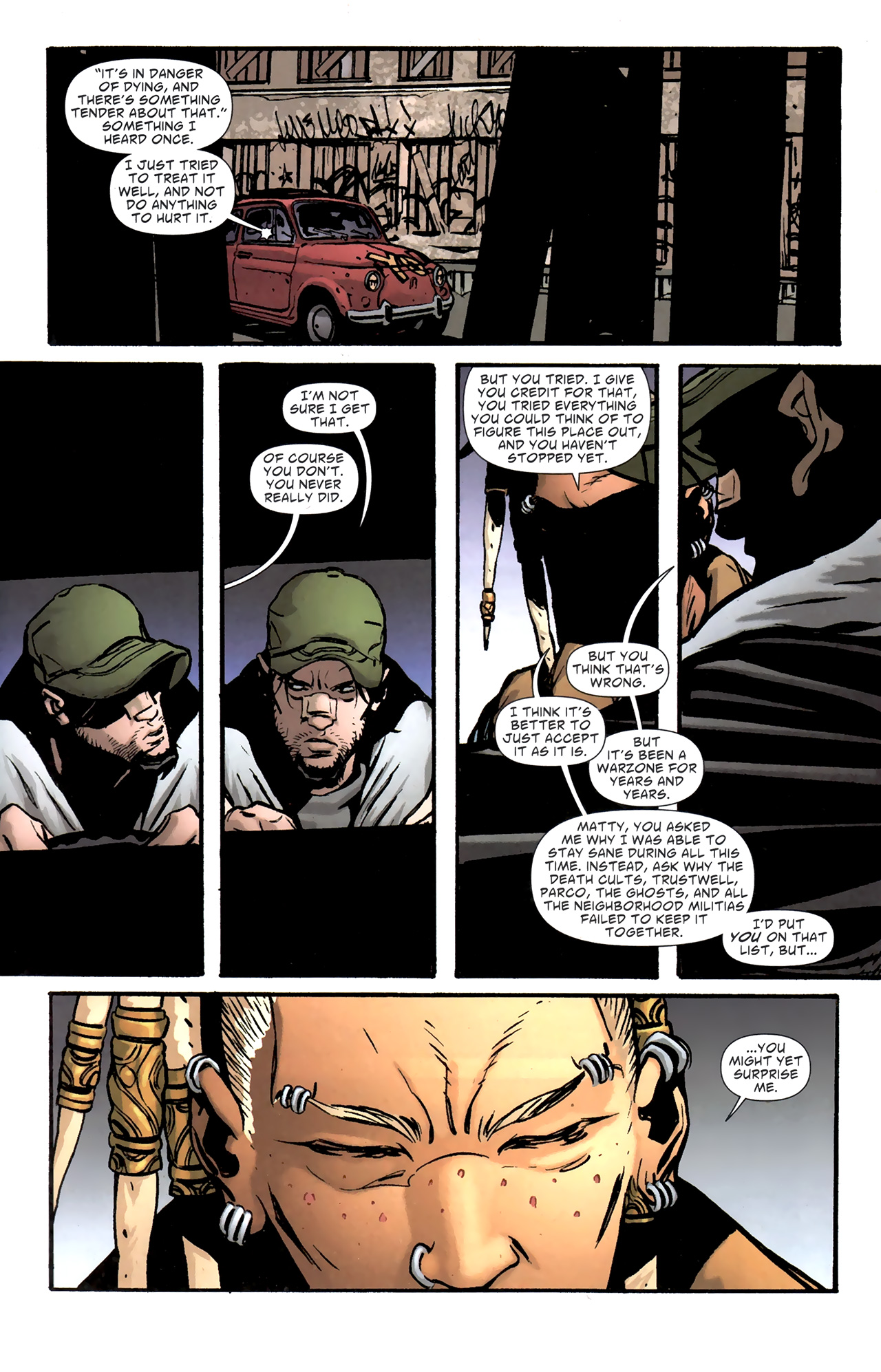 Read online DMZ (2006) comic -  Issue #70 - 13