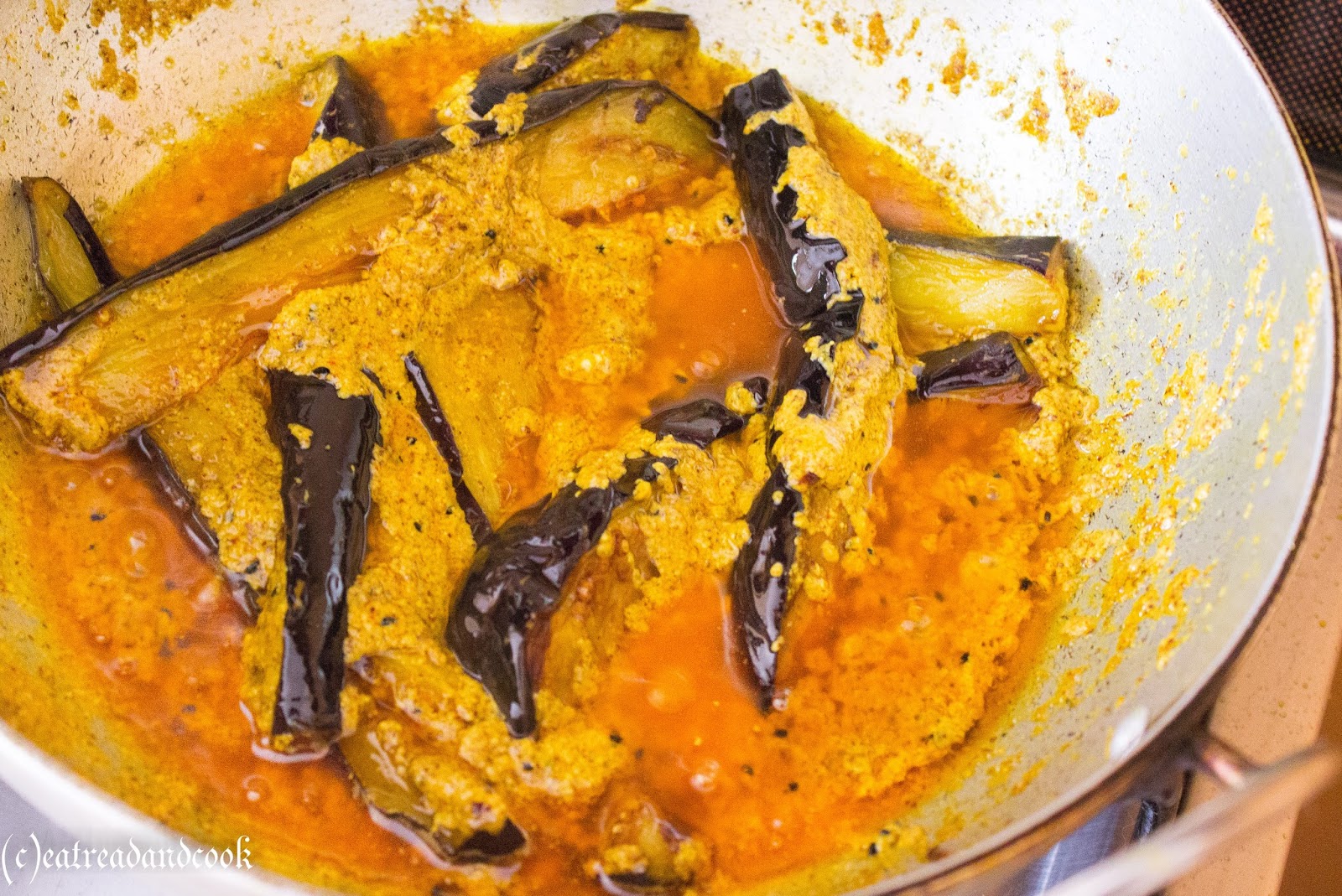 Sorshe Begun / Bengali Style Eggplant with Mustard Paste