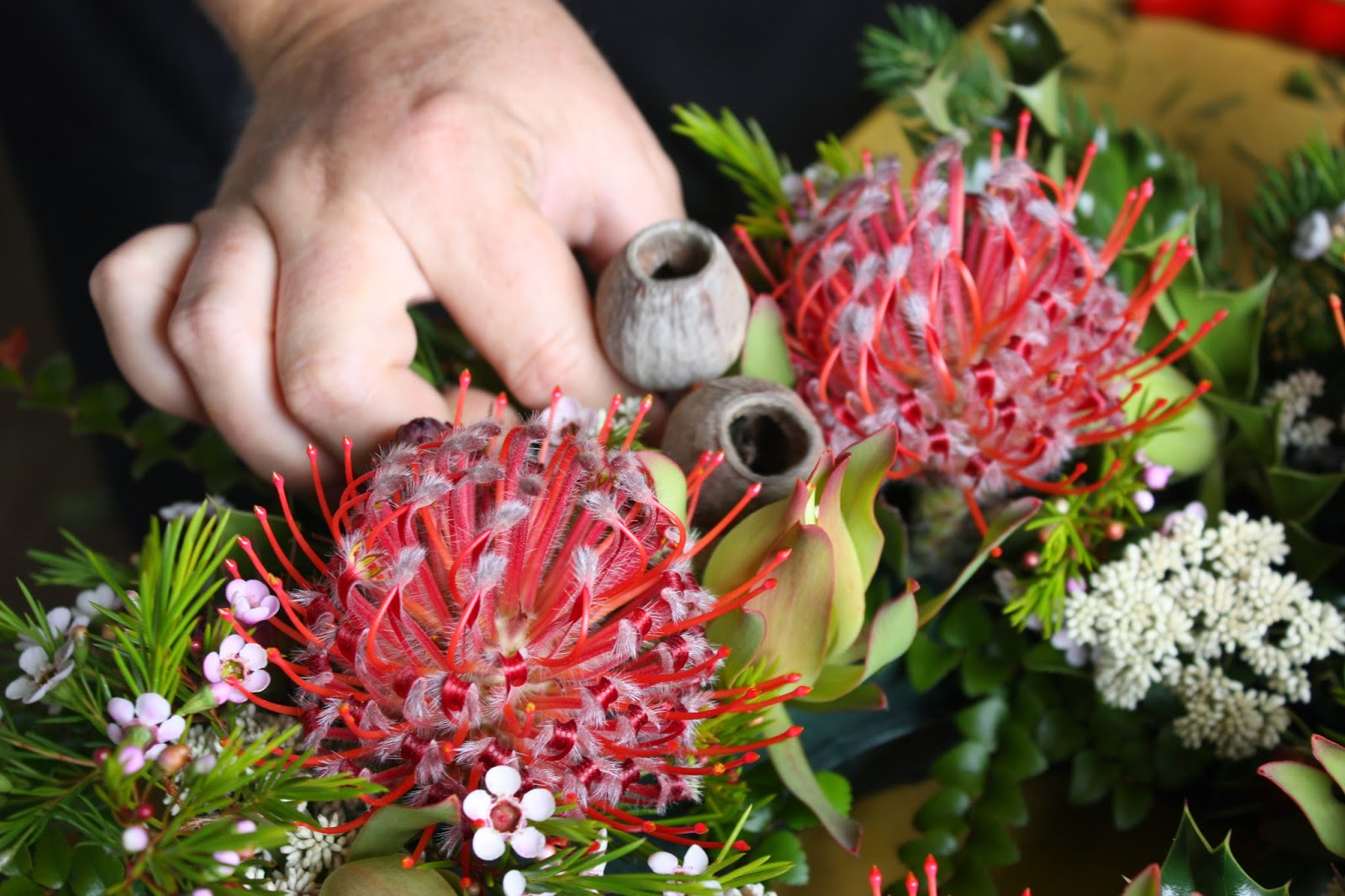 Swallows Nest Farm How to Make a Fresh Native Christmas Wreath