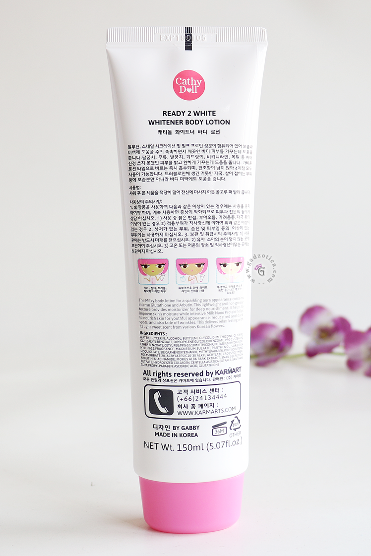 Cathy Doll Whitener Body Lotion Review