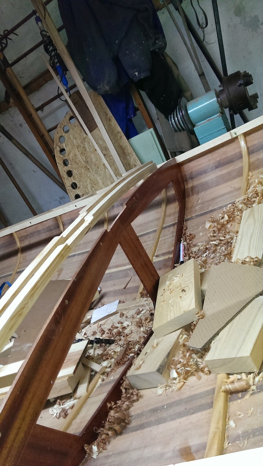 Building a 16' East Coast Melonseed Skiff Stern king plank
