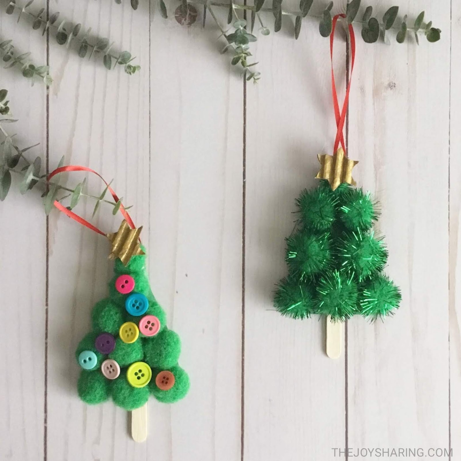 Pom-Pom Christmas Tree Ornament - The Joy of Sharing