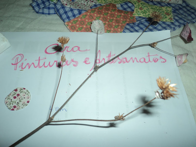 Modo de fazer: Flores de Retalhos/Material