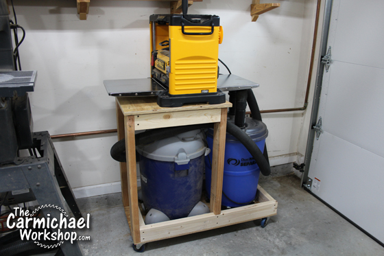 The Carmichael Workshop: Make a Mobile Planer Stand with Dust Collection