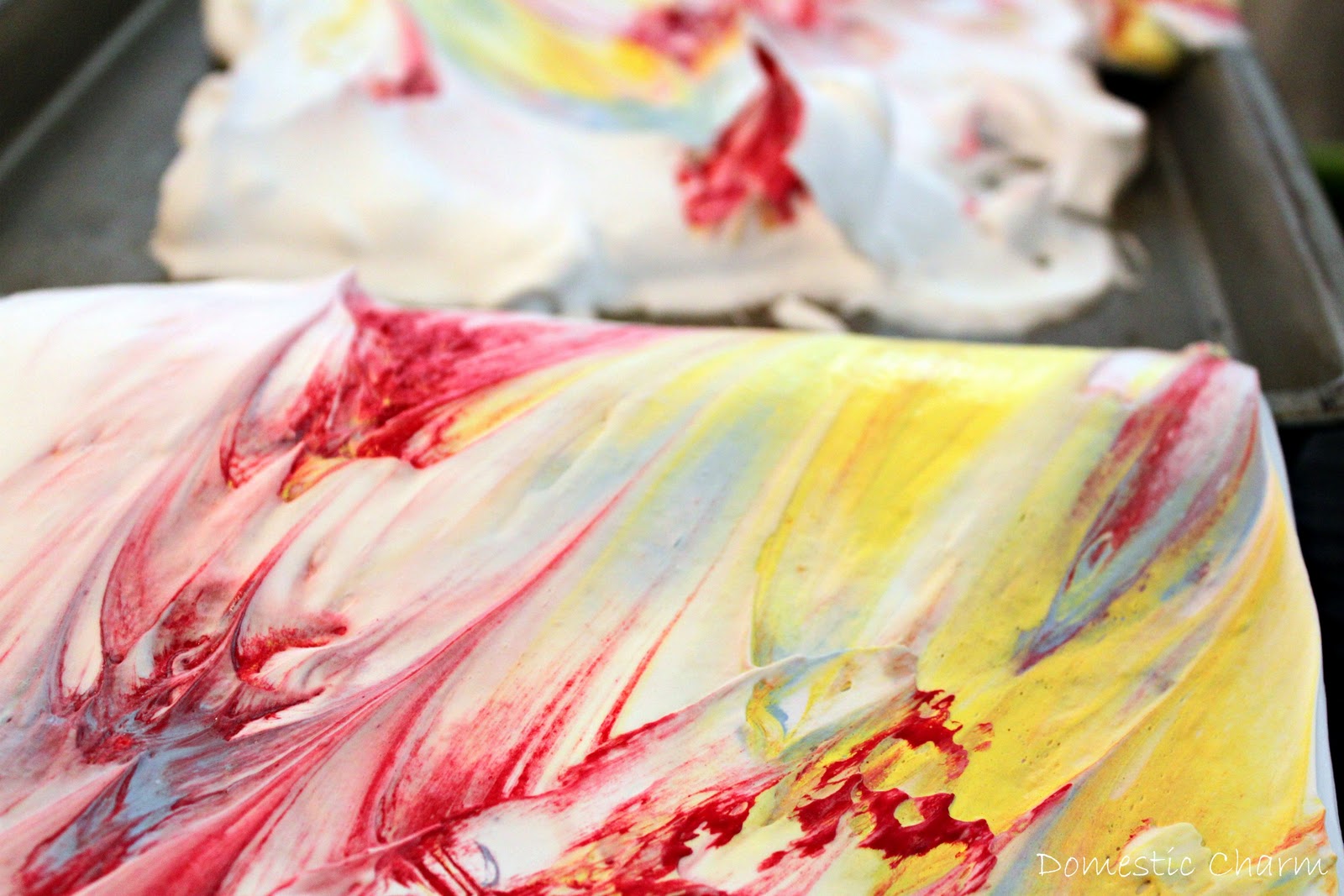 Domestic Charm Shaving Cream Art