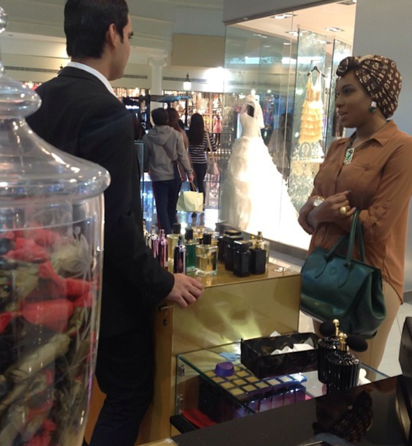 chika ike shopping in dubai