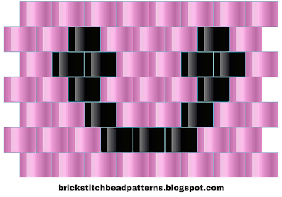 Free brick stitch alphabet 1 bead pattern U download.