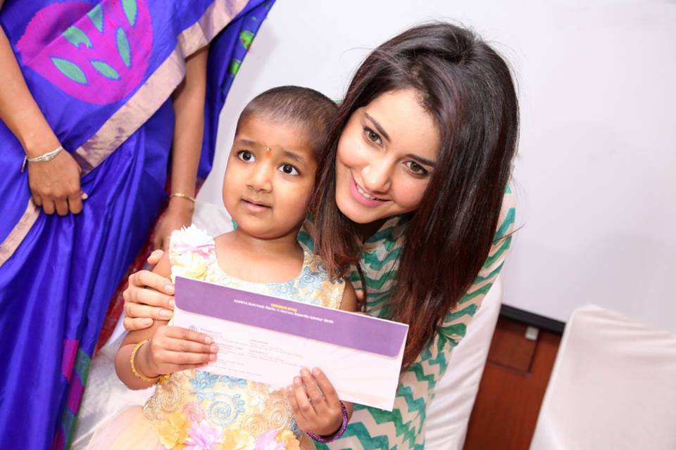 Rashi Khanna Stills At Rainbow Childrens Hospital