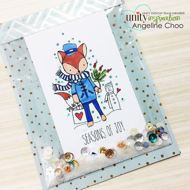 ScrappyScrappy: [NEW VIDEO] Pocket Shaker Holiday Cards with Unity Stamp #scrappyscrappy #unitystampco #stamp #stamping #shakercard #card #cardmaking #copic #christmas #christmascard #holiday #quicktipvideo #youtube #video