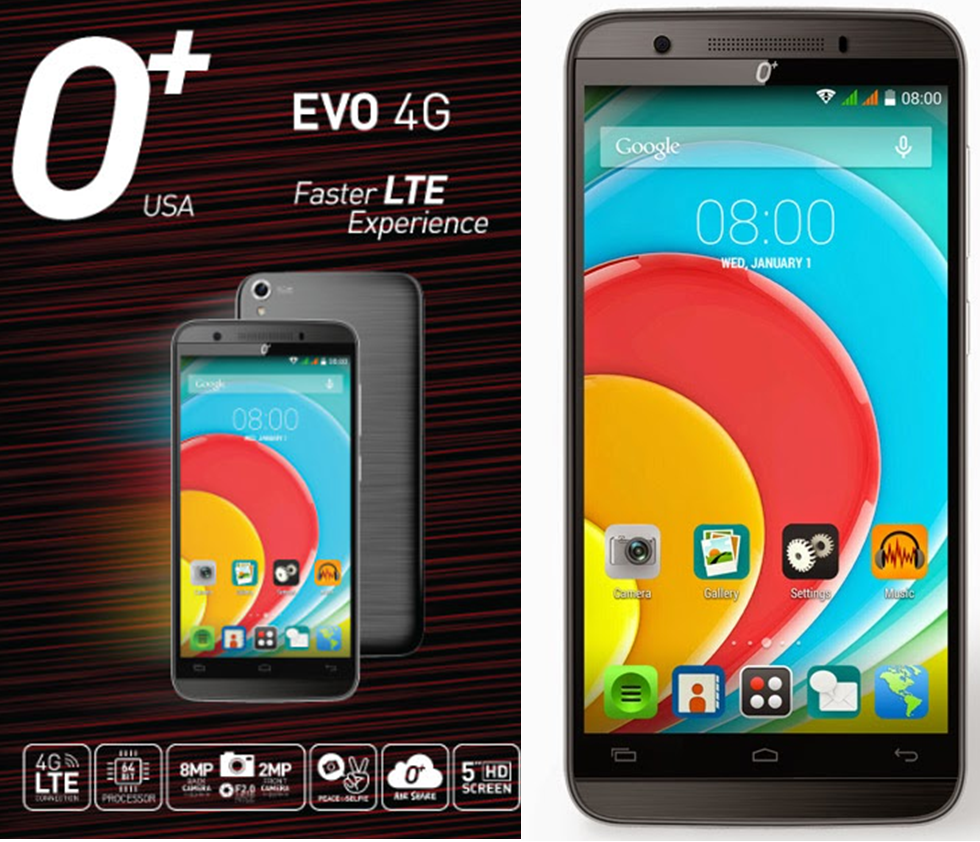 O+ Evo 4G Specs Review: The Faster LTE in 64-bit architecture