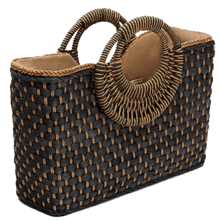 Capazo azul marino ZARA