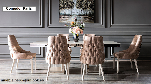 Mueble Peru Sakuray: JUEGO DE COMEDOR PARIS