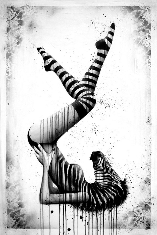 Awesome black and white artwork from sit visual intensity weirdness and power Awesome black and white artwork from sit visual intensity weirdness and power
