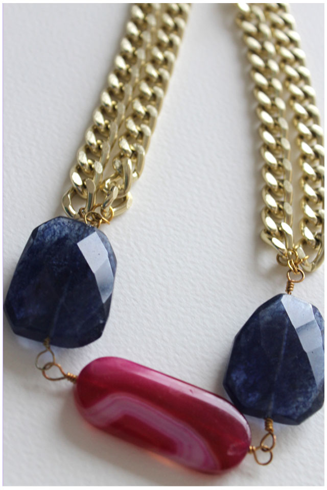 DIY - Precious Stone Necklace | Lotts and Lots | Making the everyday ...