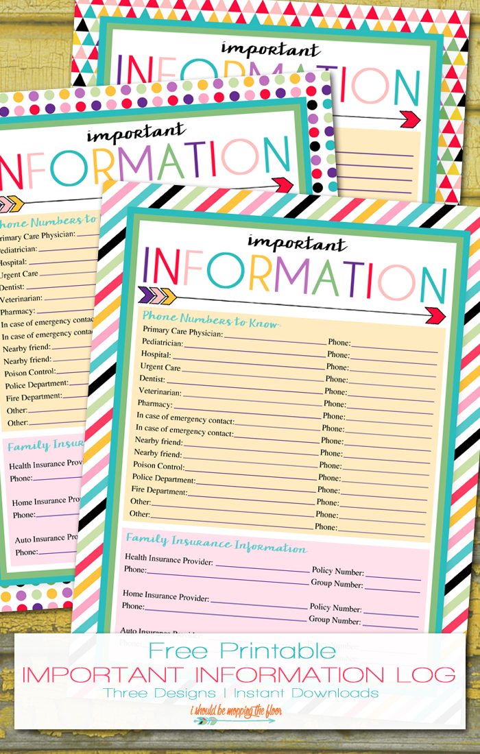Emergency Binder Free Printable Downloads Just B CAUSE Emergency Binder Free Printable Downloads Just B CAUSE