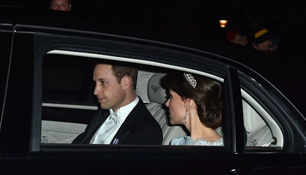 Kate Middleton, The Duchess chooses Cambridge Lover's Knot tiara for glittering white tie Diplomatic Reception at Buckingham Palace