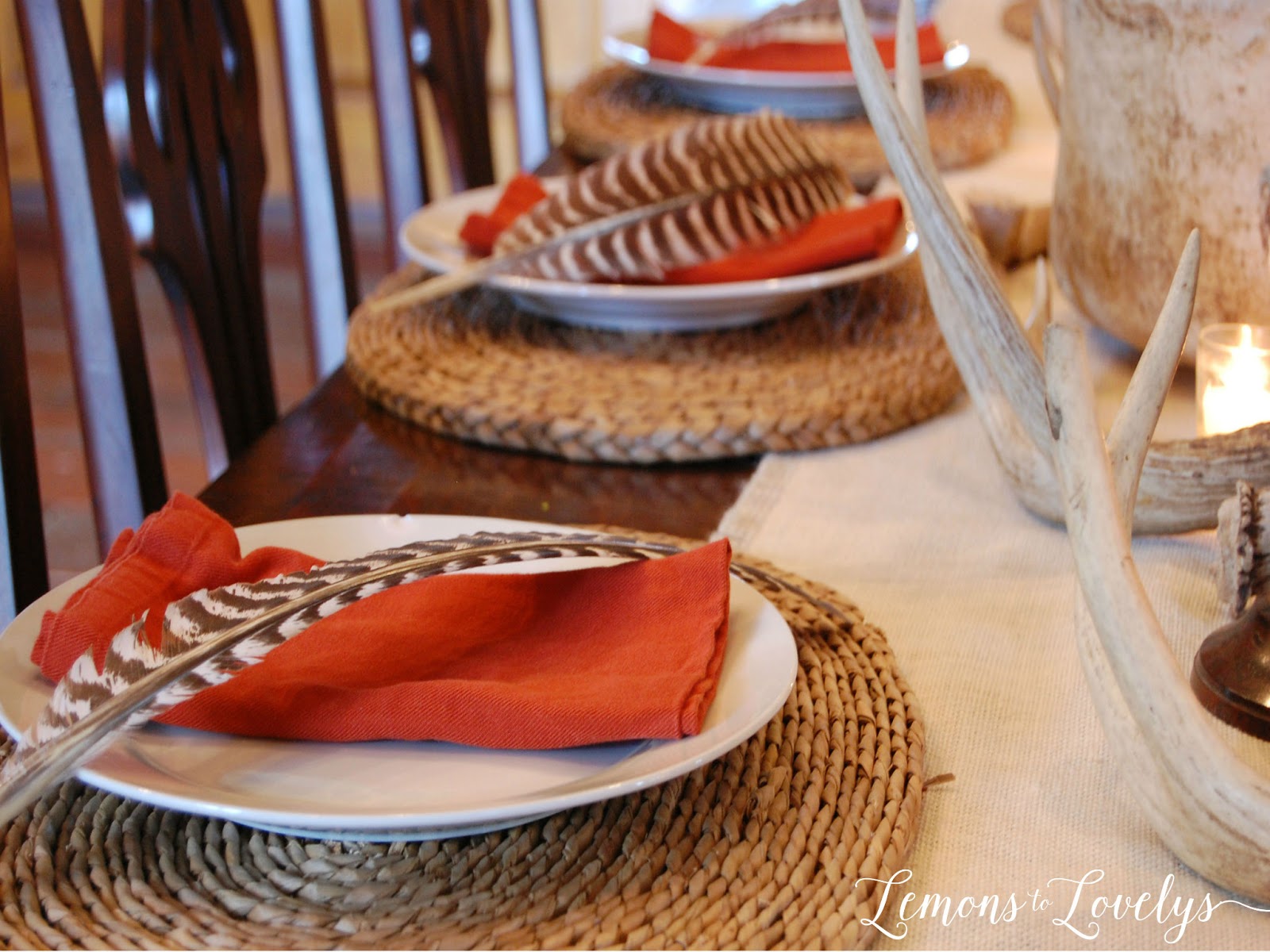 Lemons to Lovelys Hunting Camp Dinner Table