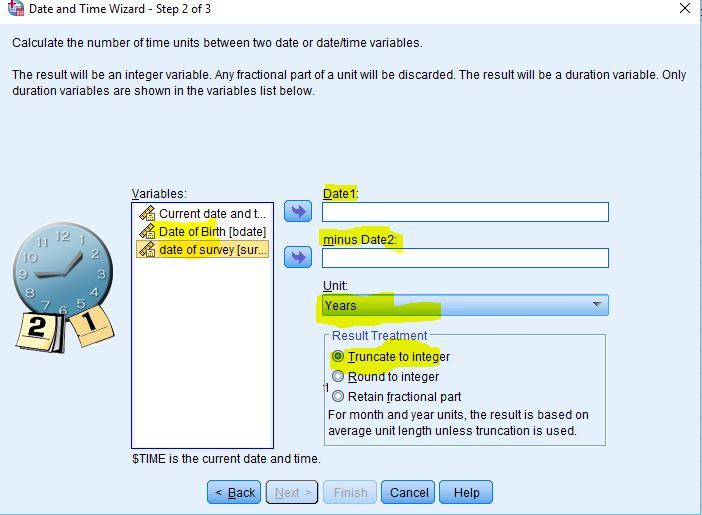 Creating Date Variable And Calculating Between Two Dates In Spss Www 37 Javascript Calculate Age