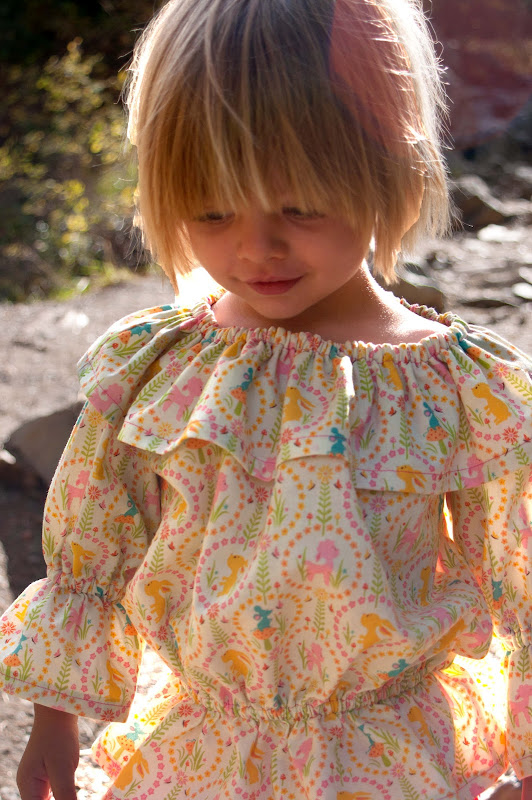 Aesthetic Nest: Sewing: Prairie Blouse and Pants for Tess (Pattern soon...)