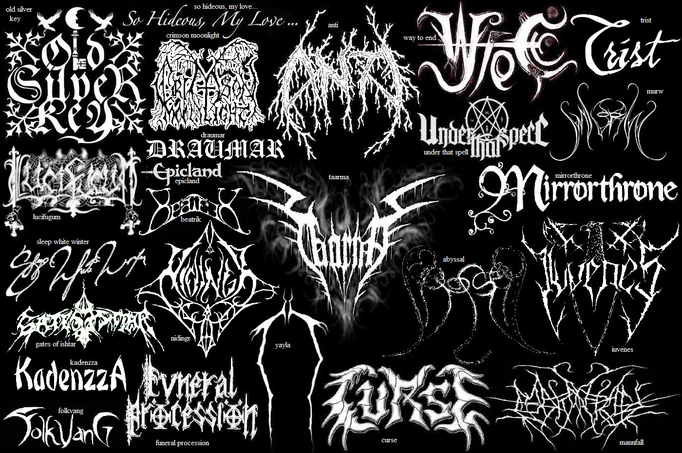 May the devil take us...: Black Metal Logos [Part III]