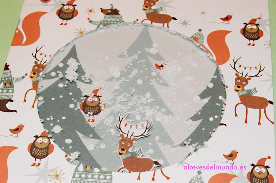 tarjeta navidad nieve