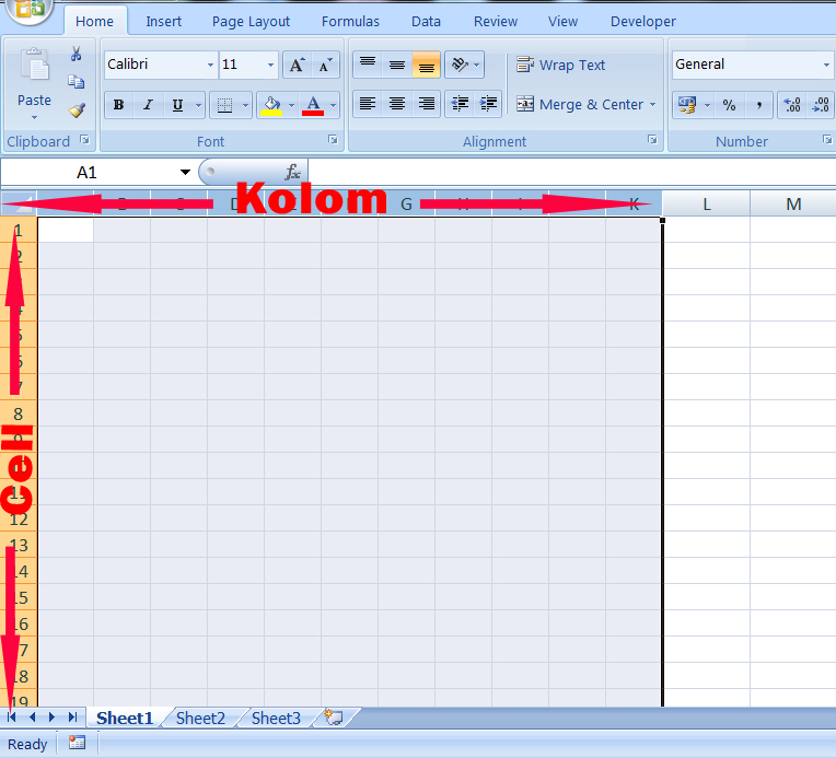 Cara Mengatur Ukuran Kolom atau Cell Secara Otomatis di Excel ... Cara Mengatur Ukuran Kolom atau Cell Secara Otomatis di Excel ...