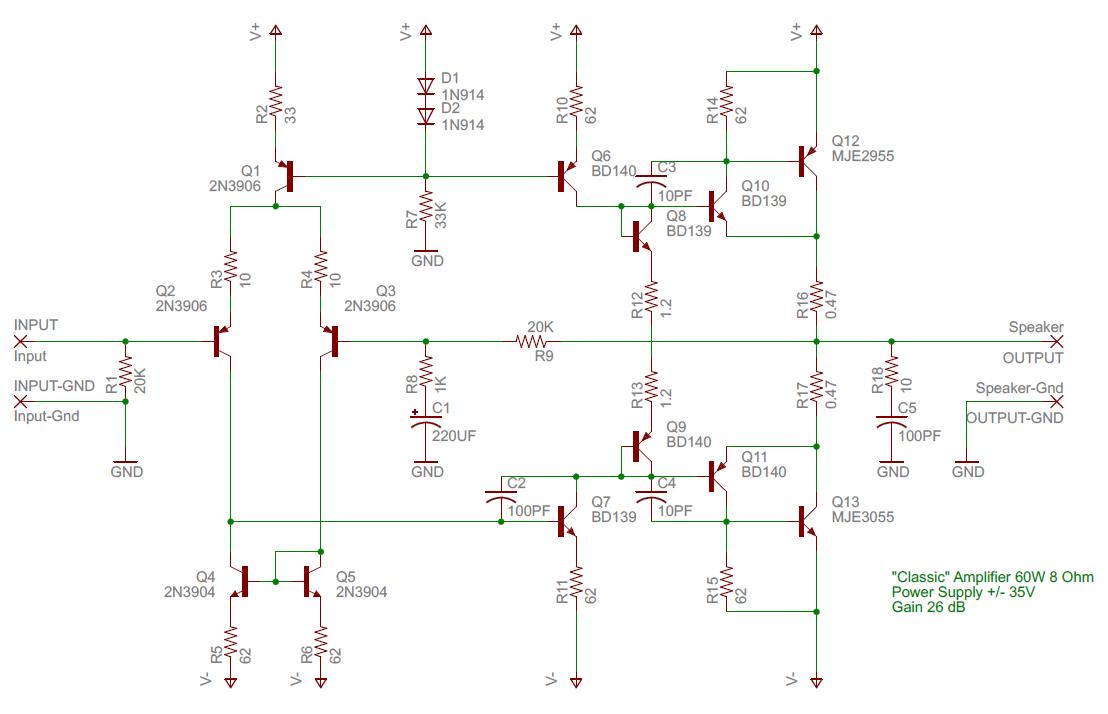 Karl Uppiano -- Engineering: Classic Amp Schematic (Preliminary)